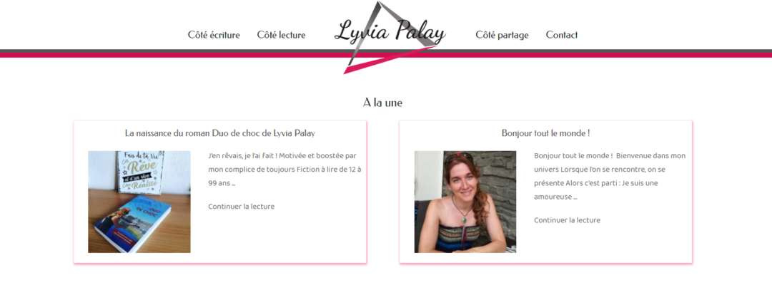 Blog de Lyvia Palay chroniqueuse littétaire et romancière